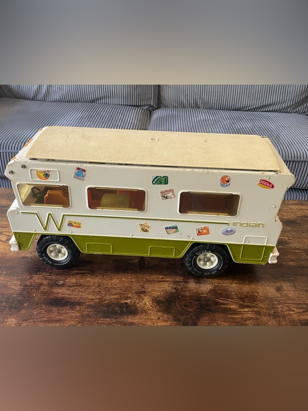 Tonka Winnebago Indian RV Camper Motor Home Toy Pressed Steel Vintage 1976